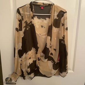 Vince Camuto Tan Blouse